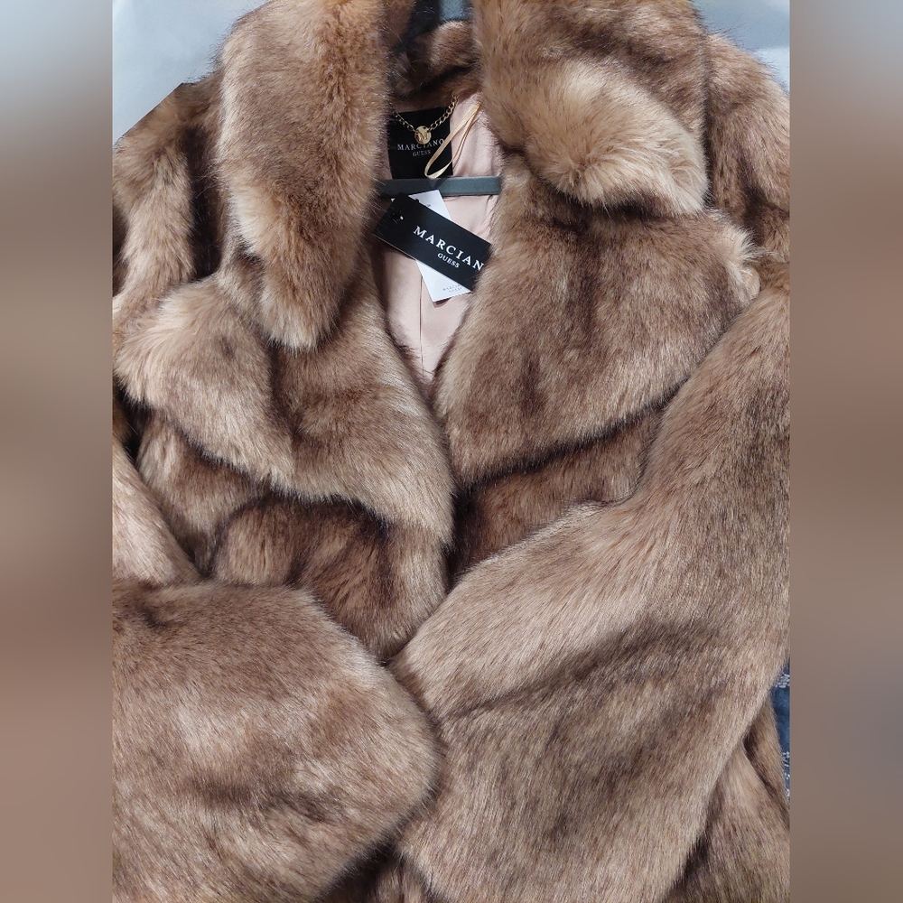 BNWT! Guess Gwenda Faux-Fur Jacket